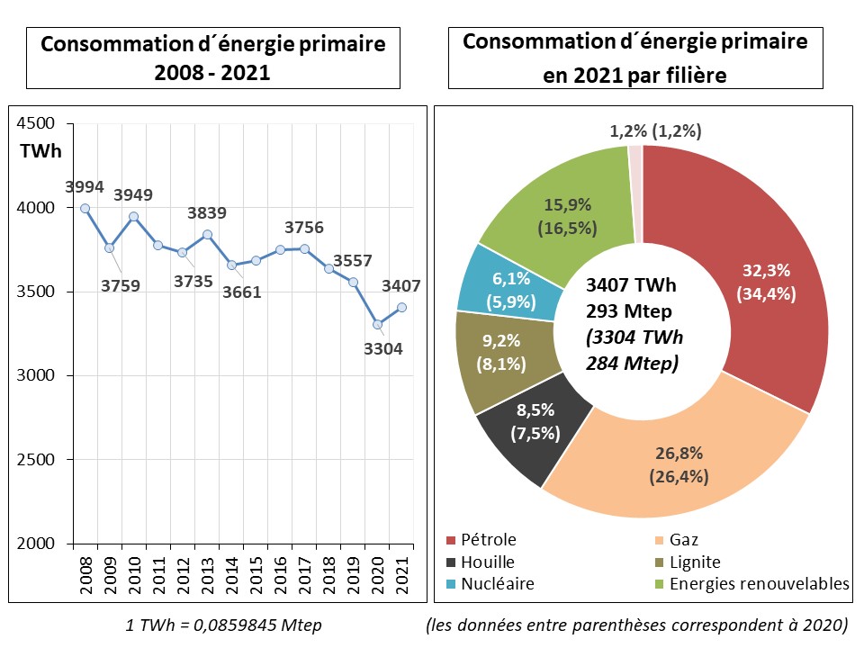 Fig 1 Energie primaire 2021